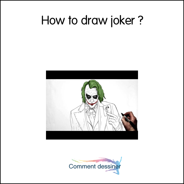 How to draw joker